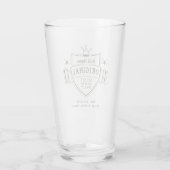 BEST MAN - Gepersonaliseerde Groomsman Gifts PINT  Glas (Achterkant)