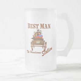 Best Man Gift 16 oz Frosted Beer Mok
