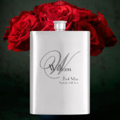 Best Man Gift: Elegant Script Monogram en Naam Flacon