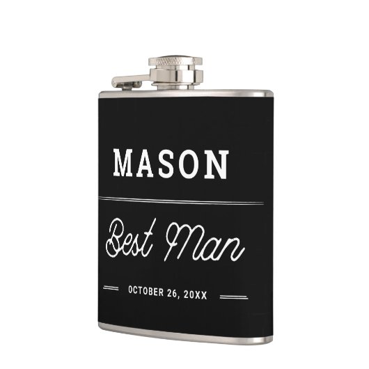 Best Man Gift Personalized Flask Heupfles (Links)