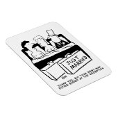 Best Man Gift - Weddenschap met Bride & Groom Magneet (Rechterzijde)