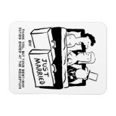 Best Man Gift - Weddenschap met Bride & Groom Magneet (Horizontaal)
