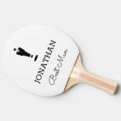 Best Man Gift Wedding Party Custom Personalized Tafeltennisbatje (Zijkant)