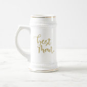 Best Man Gold Script Wedding Bedankt Berichtnaam Bierpul (Links)