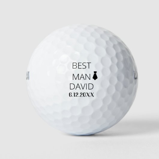 Best Man Grooms Man Cadeaus Feest Favor Schattige  Golfballen (Voorkant)