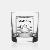 Best Man Groomsman Custom Whisky Glas (Voorkant)