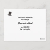 Best Man Groomsman grappig elegant voorstel Briefkaart (Achterkant)