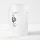 Best Man Groomsman Voorstel Oom Sam ik wil je Matglas Bierpul (Voorkant links)