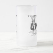 Best Man Groomsman Voorstel Oom Sam ik wil je Matglas Bierpul (Center)