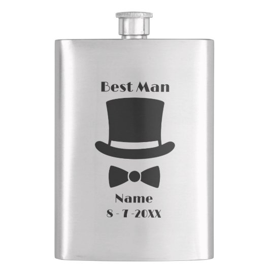 Best Man Groomsman's Flacon (Voorkant)