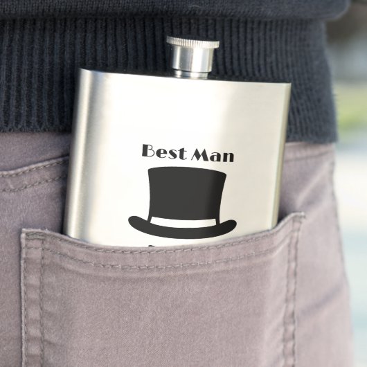 Best Man Groomsman's Flacon (Voorbeeld)