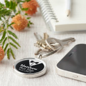 Best Man Groomsmen Wedding Sleutelhanger (Zijkant)