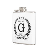 Best Man Initialen Heupfles (Links)