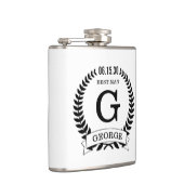 Best Man Initialen Heupfles (Rechts)