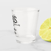 Best Man Initialen Shot Glas (Rechts)