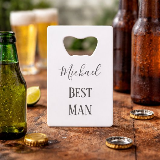 Best Man Keepomwille Creditkaart Flessenopener