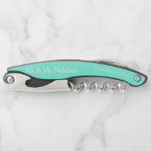 Best Man Light Turquoise Wedding Kurkentrekkers (Voorkant)