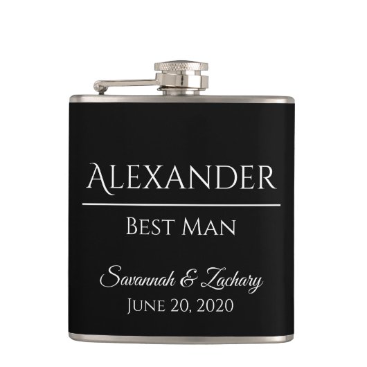 Best Man Liquor Flask Wedding Favor Gift Heupfles (Voorkant)