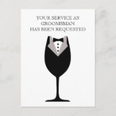 Best Man of Groomsman Briefkaart Invite (Voorkant)