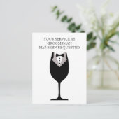 Best Man of Groomsman Briefkaart Invite (Staand voorkant)