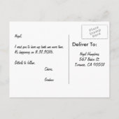 Best Man of Groomsman Briefkaart Invite (Achterkant)