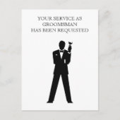 Best Man of Groomsman Briefkaart Invite (Voorkant)