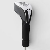 Best Man of Groomsman Invitation Golf Driver Hoesj Golfheadcover (Schuin)