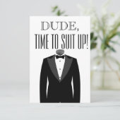 Best Man of Groomsman Uitnodiging (Staand voorkant)