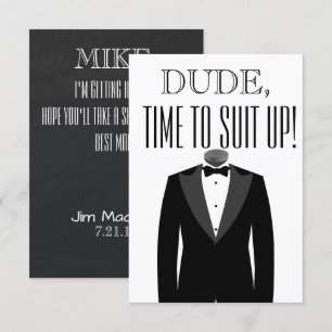 Best Man of Groomsman Uitnodiging