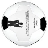 Best Man of Groomsman Voetbal Invite (Gedraaid)