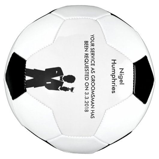 Best Man of Groomsman Voetbal Invite (Gedraaid)