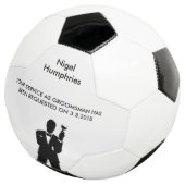 Best Man of Groomsman Voetbal Invite (Drie kwart)