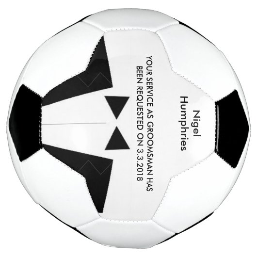 Best Man of Groomsman Voetbal Invite (Gedraaid)