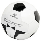 Best Man of Groomsman Voetbal Invite (Drie kwart)