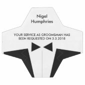 Best Man of Groomsman Voetbal Invite (Enkel)