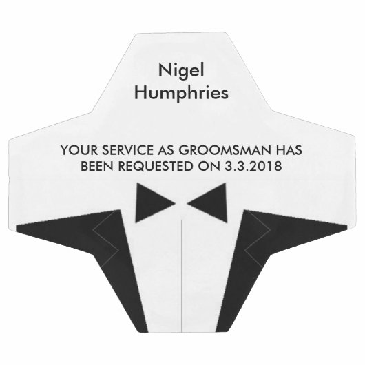 Best Man of Groomsman Voetbal Invite (Enkel)