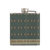 Best Man Old Gold & Blauwgroen Goud Golden Veiled  Heupfles (Achterkant)