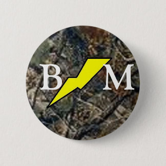 Best Man patch met camo Ronde Button 5,7 Cm