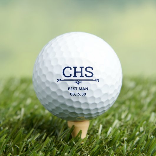 Best Man Personalized Golf Balls Golfballen (Insitu Shirt)