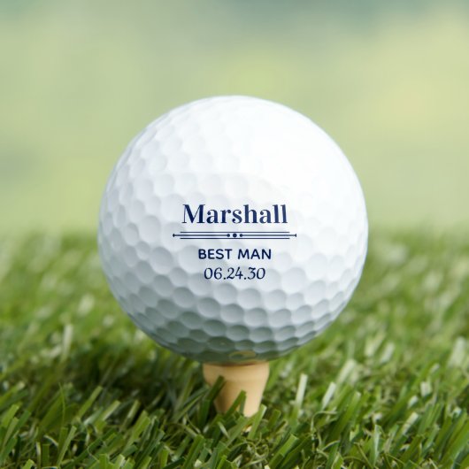 Best Man Personalized Golfballen (Insitu Shirt)