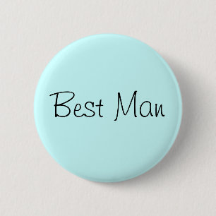 Best Man Pin Ronde Button 5,7 Cm