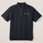 Best Man Polo Shirt<br><div class="desc">Best Man Polo Shirt is te zien in Navy met witte geborduurde tekst. Pas dit object aan of koop het op de aangegeven manier.</div>