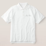 Best Man Polo Shirt<br><div class="desc">Beste Man Polo-Shirt in Rood met Witte borduurlijke tekst getoond. Pas dit shirt aan of koop zoals het is.</div>
