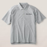 Best Man Polo Shirt<br><div class="desc">Best Man Polo Shirt is afgebeeld in Heather Grey met zwarte geborduurde tekst. Pas dit object aan of koop het op de aangegeven manier.</div>