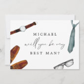 Best Man proposal Kaart for groom (Voorkant)