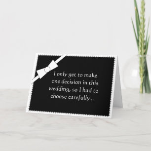 Best Man Request Card Funny Tux