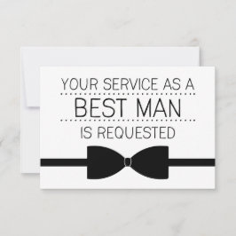Best Man Request | Groomsmen Kaart
