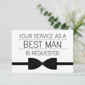 Best Man Request | Groomsmen Kaart (Staand voorkant)