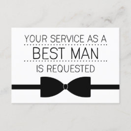 Best Man Request | Groomsmen Kaart