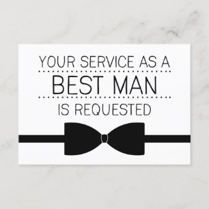 Best Man Request Groomsmen Kaart